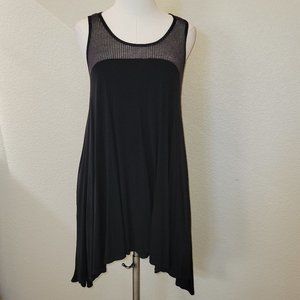 Black Swing Asymmetrical Rayon Dress by Vocal